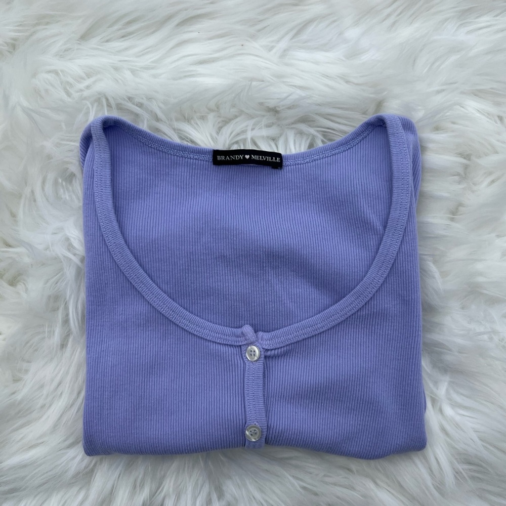 BRANDY MELVILLE lilac purple zelly top short sleeve